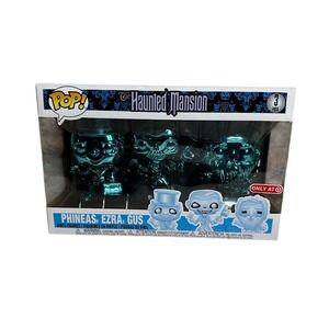 FUNKO HAUNTED MANSION PHINEAS EZRA GUS 3 PACK TARGET EXCLUSIVE HITCHHIKING GHOST